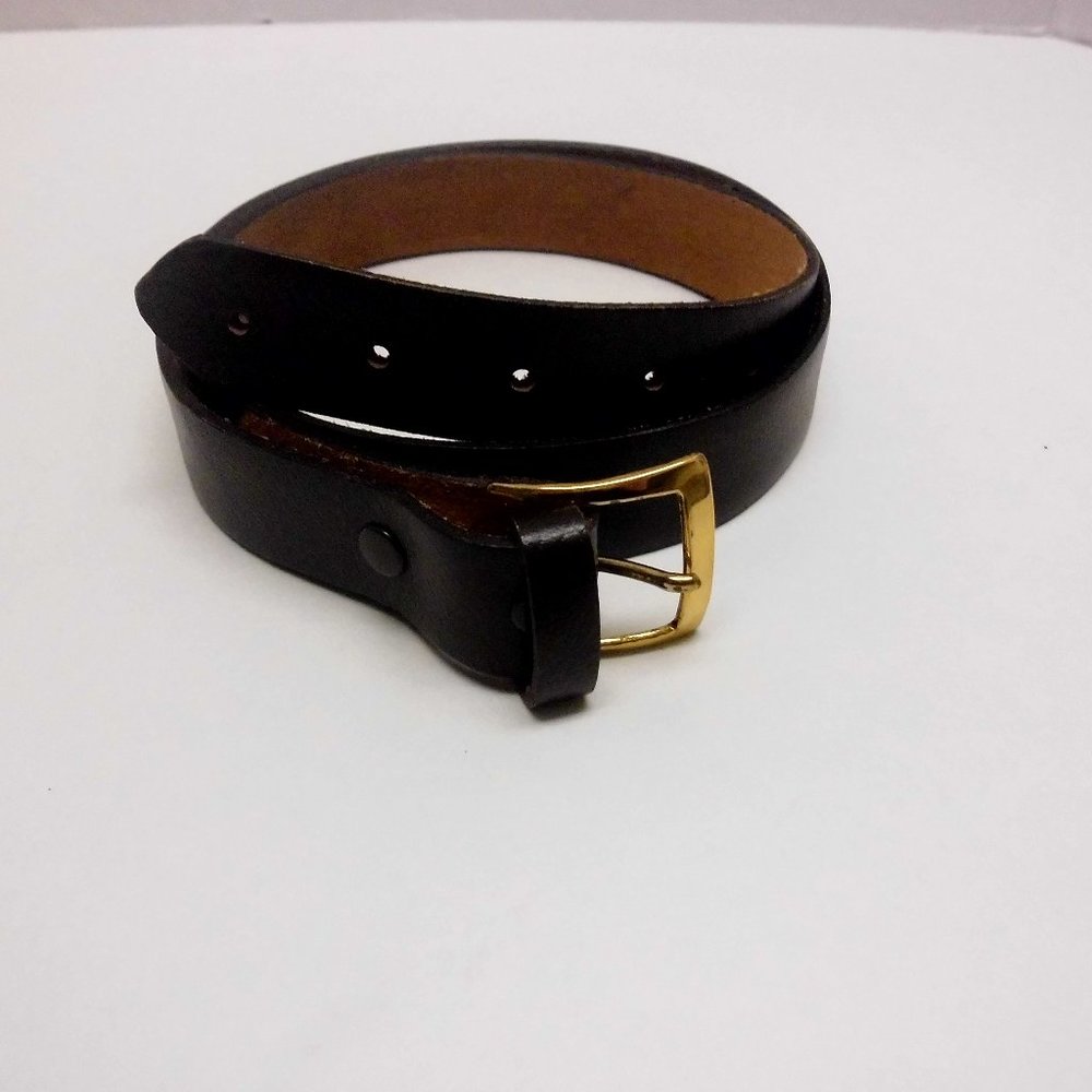Brown Top Grain Cowhide one Inch wide Belt